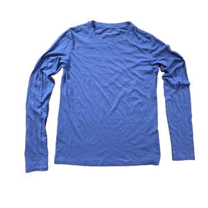 Vince Top pima cotton Soft Long Sleeve Stretch Classic lilac pet Small A001809